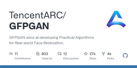 tencentarc/gfpgan|GFPGAN/ at master · TencentARC/GFPGAN · GitHub.